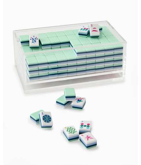 Mahjong Clear Acrylic Box With Lid